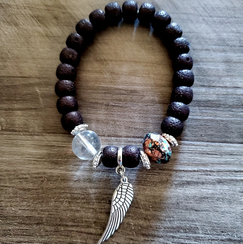Bohemian Feather Charmed Bracelet
